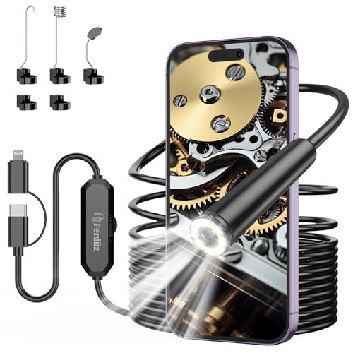 Endoscopio per Smartphone Ferdiiz 1920P HD con Sonda da 5m