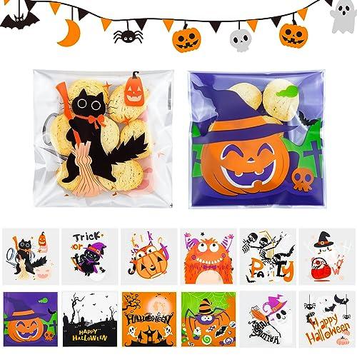 Sacchetti Biscotto Halloween, 200 Pezzi - Perfetti per Caramelle e Dolcetti