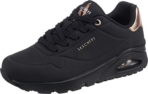 Skechers Uno - Golden Air, Sneakers Donna, Nero Shadow Black Gold