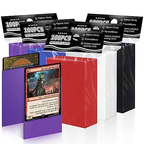 Mlikero 500 Bustine Protettive per Carte, 66x91mm, 5 Colori