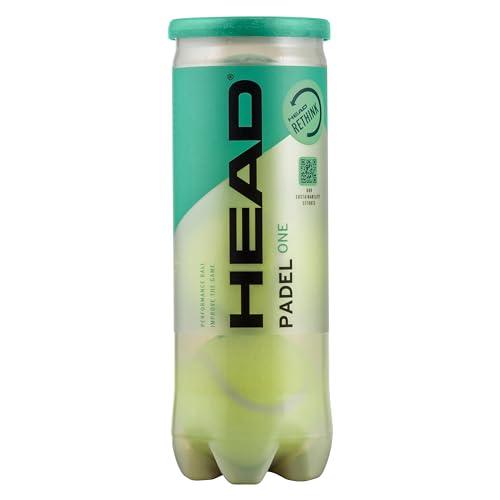 HEAD Unisex Adult 3B ONE-6DZ Padel Ball, giallo, taglia unica