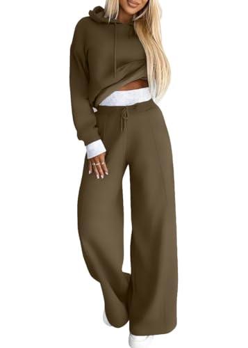 shownicer Tuta Donna Completo Sportivo 2 Pezzi Felpa con Cappuccio + Pantaloni Jogging Autunno Inverno
