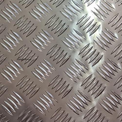 Lamiera Mandorlata in Alluminio 250x500x2mm