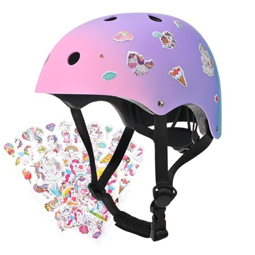 Casco da Bici Bambina Regolabile - Protezione e Comfort per le Avventure su Due Ruote