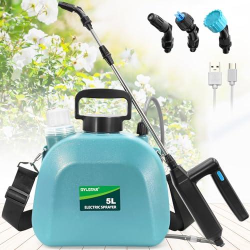 Nebulizzatore Elettrico a Batteria per Giardino 5L con Ugelli Regolabili