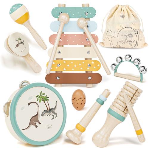 Lehoo Castle Set di Strumenti Musicali in Legno per Bambini