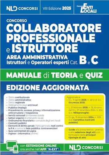 Manuale Collaboratore e Istruttore Area Amministrativa Cat. B e C Enti Locali 2025