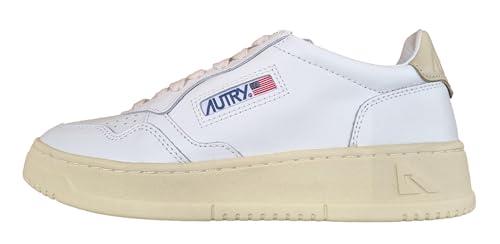 Autry Medalist: Sneakers Unisex in Pelle Bianca e Naturale LL87