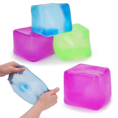Toyland® Mega Cubo Squishy a Lenta Risveglio - 3 Colori Assortiti - 1 Scelta Casuale Pallina Antistress e Giocattolo Sensoriale per Bambini e Adulti - dai 3 Anni in su