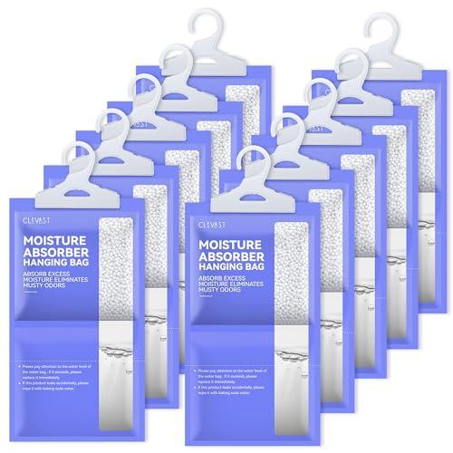 CLEVAST 10 Sacchetti Deumidificatori Antimuffa da 230g per Armadio