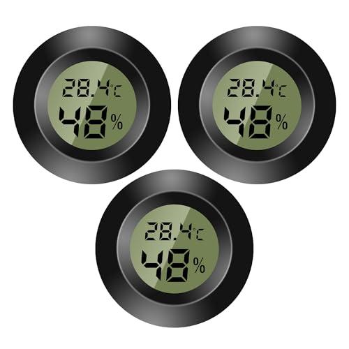 Mini Termometro Igrometro Digitale per Interni - Set da 3 Pezzi