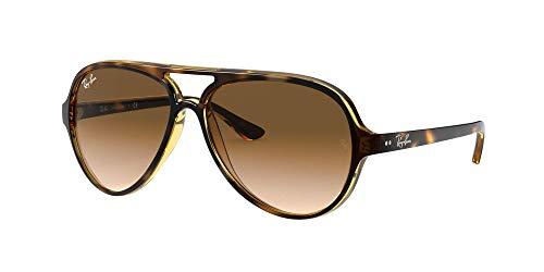Ray-Ban RB4125-710/51 Occhiali da Sole, Marrone (Havana Claro), 0 Uomo
