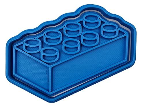 PlasticJewels - Stampo formina tagliabiscotti compatibile con forma di mattoncino Lego