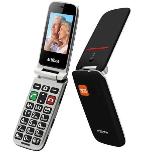 artfone Flip CF241A Telefono Cellulare per Anziani a Conchiglia