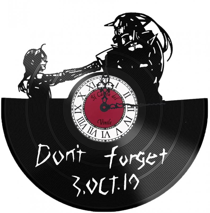 Orologio da Parete in Vinile Full Metal Alchemist