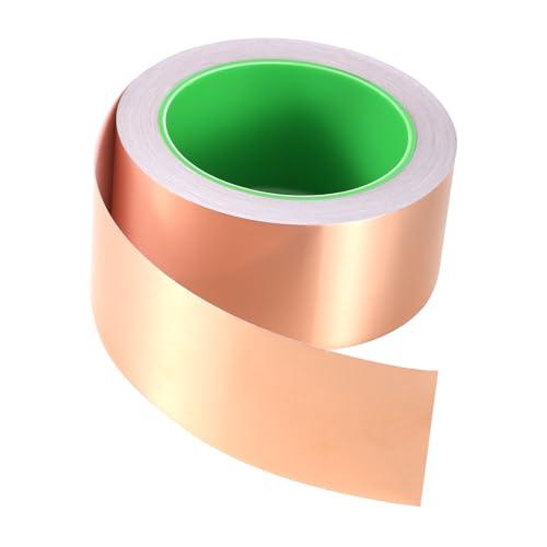 FIFIBANG Nastro in Rame Conduttivo Biadesivo 70mm x 20M: Schermatura EMI/RFI, Antilumaca, Saldatura e Riparazioni Elettroniche