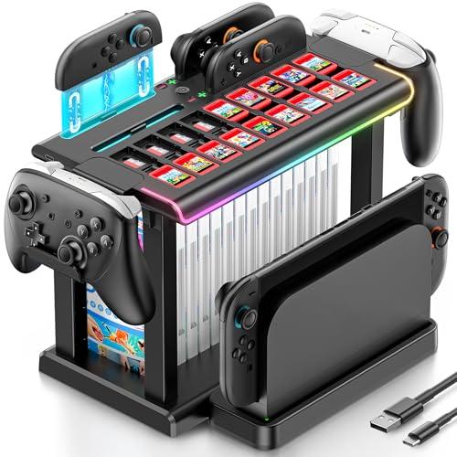 Gersker Stazione di Organizzazione e Ricarica per Nintendo Switch 2