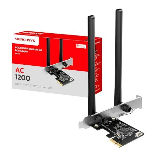 Mercusys MA30E Adattatore PCIe Dual Band Wi-Fi AC1200 con Bluetooth 5.0