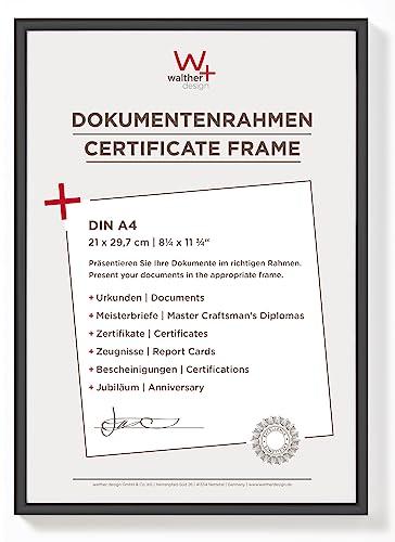 Walther Design New Lifestyle KV130B Cornice Portafoto, 21 x 29,7 cm, Nera