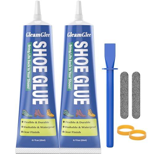 Colla Professionale per Scarpe - Adesivo Flessibile Extra Forte e Impermeabile (2x20ml)