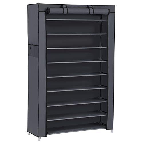 Scarpiera a 10 Ripiani SONGMICS Grigia: Organizzazione e Stile per la Tua Casa