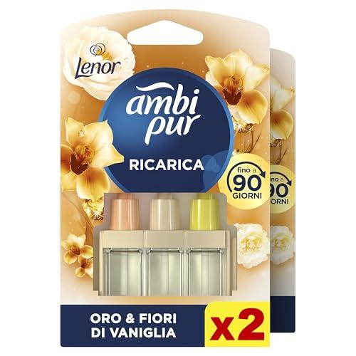 Ambi Pur 3Volution Lenor Oro e Fiori di Vaniglia - Ricariche (2 Pezzi)