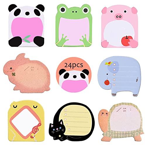 Jatidne 24 Mini Block Notes Animali per Feste Bambini