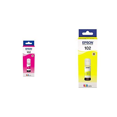 Epson 102 EcoTank Flaconi di Inchiostro Magenta - Set Completo per una Stampa di Qualità