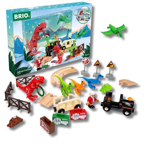 BRIO World Calendario Avvento 2025 - Accessori Ferroviari a Tema Dinosauri
