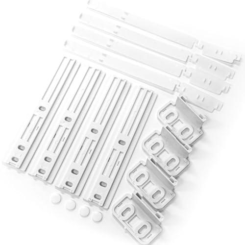 JPshop - Set 4 Kit Guide Porta Frigorifero Congelatore Incasso Universale Compatibile Ariston C00312150