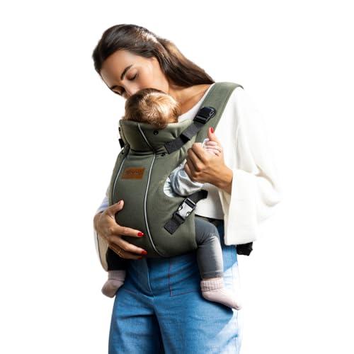 Jané Dual, Marsupio Porta Bebè Neonato Ergonomico Verde