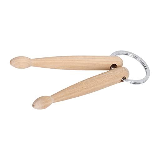 Portachiavi con Bacchetta per Batteria da 2 Pezzi, Anello per Chiave con Bacchetta per Batteria Leggera, per Strumenti Musicali con Decorazione per Borsa PortachiaviFlauta, Flauta