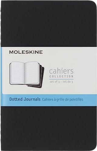 Moleskine Cahier Journal, Set 3 Quaderni Puntinati Pocket Neri