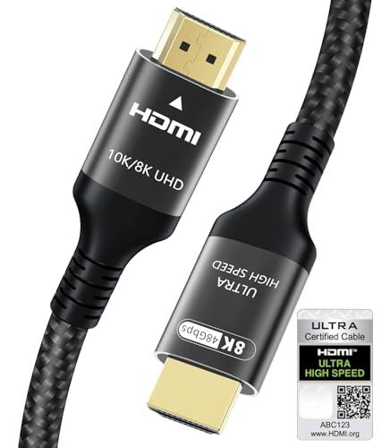 Cavo HDMI 2.1 8K/10K Adauxter, 2 metri, 48Gbps, Ultra Alta Velocità