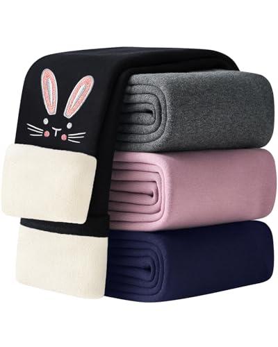 Adorel Leggings Felpati Termici Bambina Neri 6-7 Anni