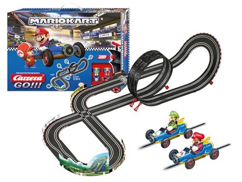 Carrera Toys GO!!! Kart Mach 8 Set Pista da Corsa e Due Macchinine con Mario e Luigi
