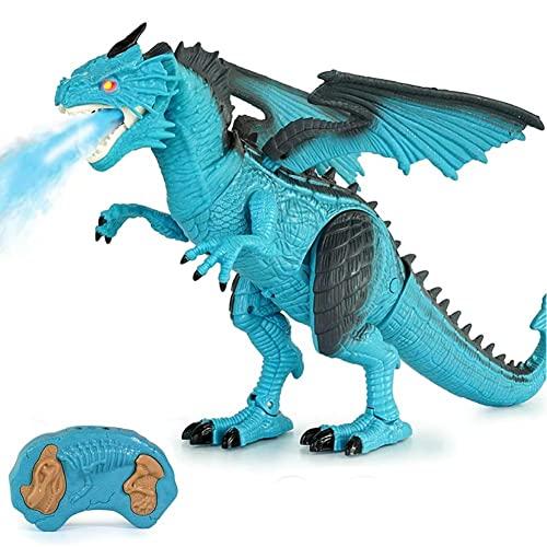 Bakaji Drago Dinosauro Robot Radiocomandato con Effetto Sputafuoco