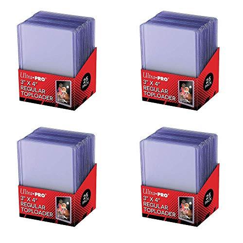 Ultra Pro Toploader Trasparenti 3x4 - Confezione da 100