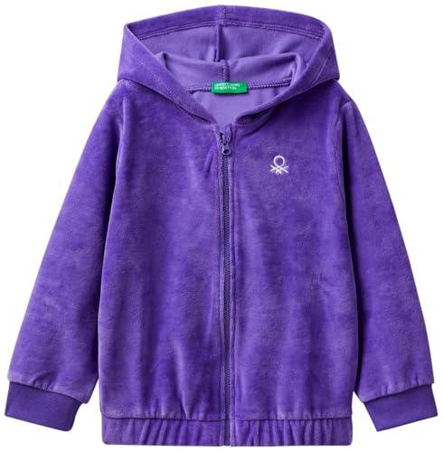 United Colors of Benetton Giacca con Cappuccio Bambina Pervinca