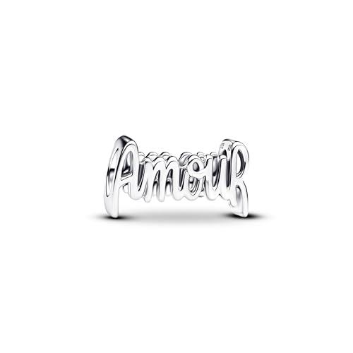 PANDORA Moments Amour Charm in Argento Sterling 794426C00