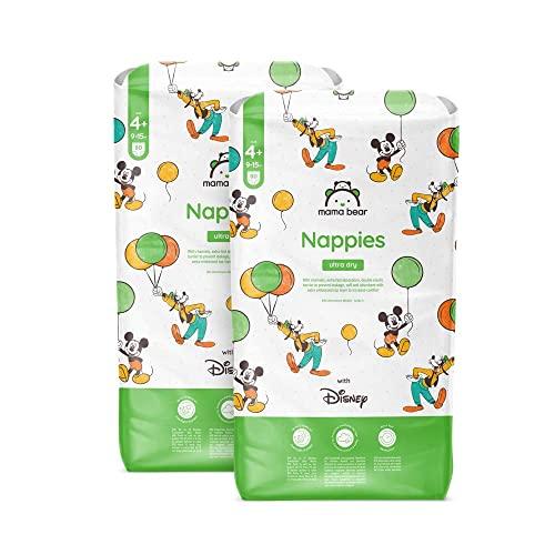 Marchio Amazon - Mama Bear Disney Pannolini ultra-asciutti, Taglia 4+ (9-15 kg), Bianco, 160 Unità, 2 Confezioni da 80, PACCO MENSILE