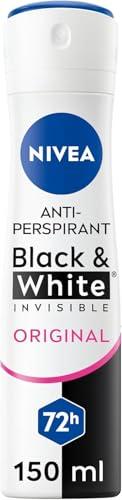 NIVEA Black & White Invisible Original Spray - 6 x 150ml