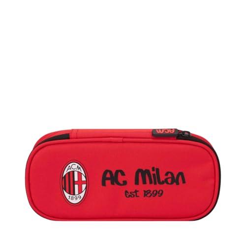 Astuccio Ovale AC Milan con Tasca Interna e Porta Accessori