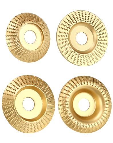 QWORK® Set di Mole per Legno per Smerigliatrici Angolari - 4 Pezzi