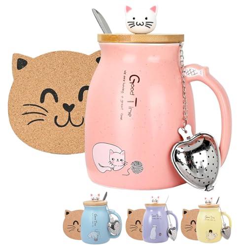 Thuro Tazza Gatto: la tazza in ceramica con infusore per gli amanti dei felini