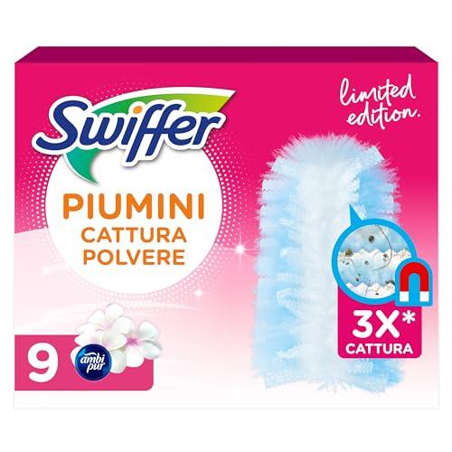 Swiffer Duster Piumini Cattura Polvere - Maxi Formato, 9 Piumini
