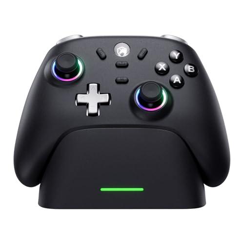 Controller Gaming Wireless con Base di Ricarica, Joystick Hall e Tripla Connessione