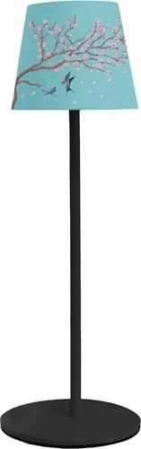 Majestic ALEA DULAC FL - Lampada da tavolo LED senza fili ricaricabile, per interni ed esterni, H37cm, confezione regalo riutilizzabile, design registrato Fiori di Ciliegio
