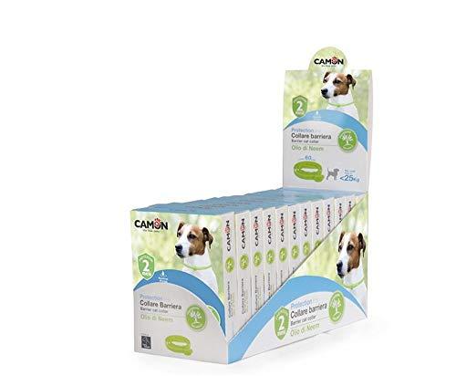 Camon Collare Barriera per Cane Olio di Neem - Tripla Protezione Antipulci e Antizecche