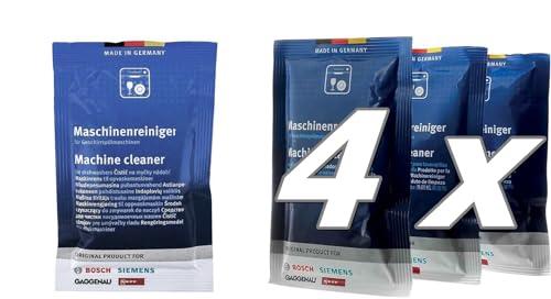 Pulitore Detergente Sgrassante per Lavastoviglie Bosch Siemens Neff Gaggenau - 4 Bustine da 45gr